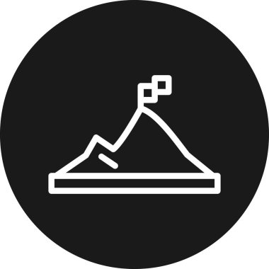 dağ ikonu vektör illüstrasyonu