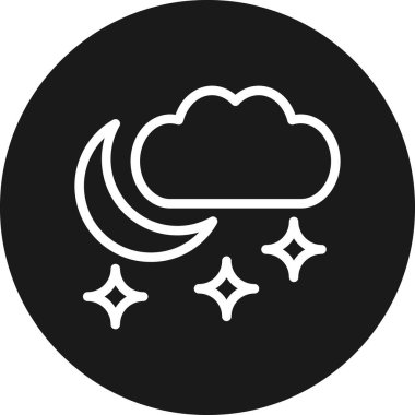 Bulut simgesinin vektör illüstrasyonu