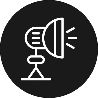 Megafon ikonu vektör illüstrasyonu