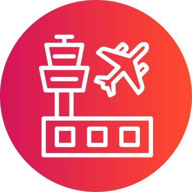 uçuş simgesi, vektör illüstrasyonu