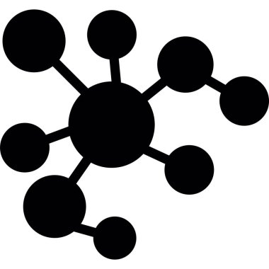 Molekül simgesi vektör illüstrasyonu