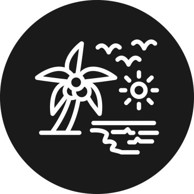 Güneş simgesi, vektör illüstrasyonu