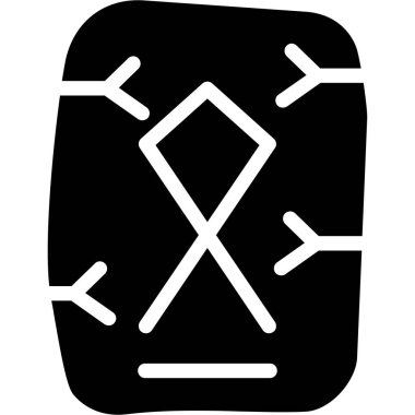 Bir çadırın çizgi film simgesinin vektör çizimi