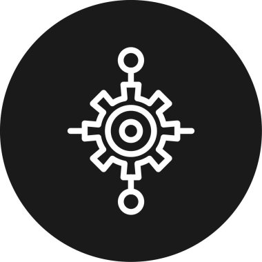 Kolayca değiştirebilen veya düzenleyebilen Gear Vektör simgesi