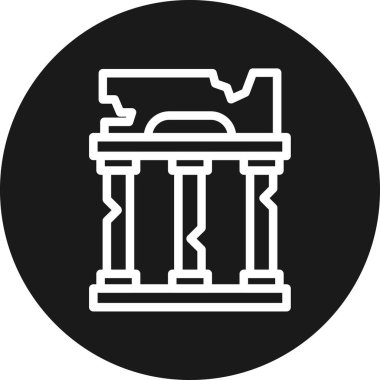 Modern binanın vektör illüstrasyonu