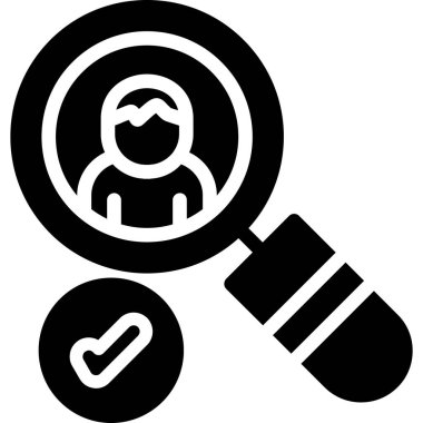 Arama simgesi, vektör illüstrasyonu