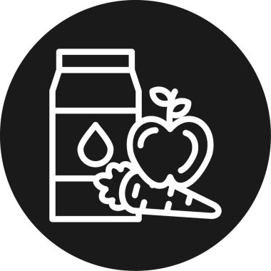 Gıda simgesinin vektör illüstrasyonu