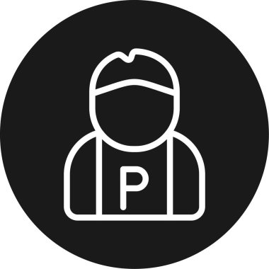 Maskeli bir adamın vektör çizimi