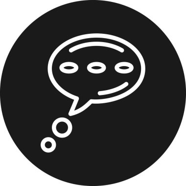 Konuşma baloncuğu simgesinin vektör çizimi