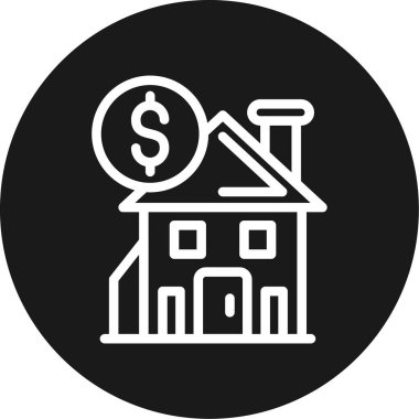 Ev. Web simgesi basit illüstrasyon