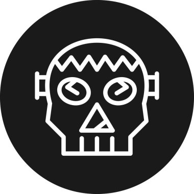 vektör kafatası çizimi