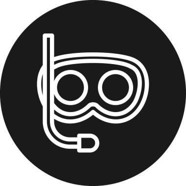 Dalış simgesinin vektör illüstrasyonu