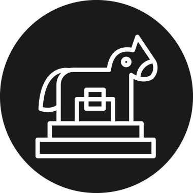 At simgesinin vektör illüstrasyonu