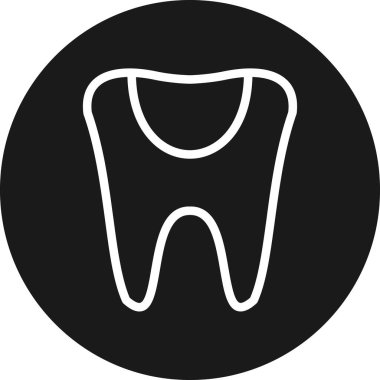 diş web vektör simgesi basit illüstrasyon