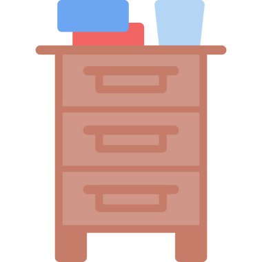 mobilya düz vektör simgesi