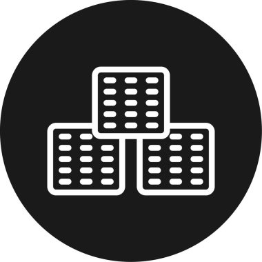 Haplar. Web simgesi basit illüstrasyon