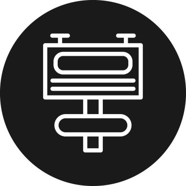 Modern bir simgenin vektör illüstrasyonu