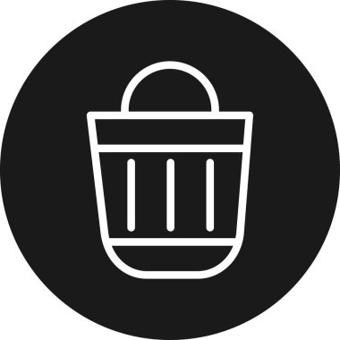 Sepet simgesi, vektör illüstrasyonu