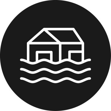 Ev. Web simgesi basit illüstrasyon