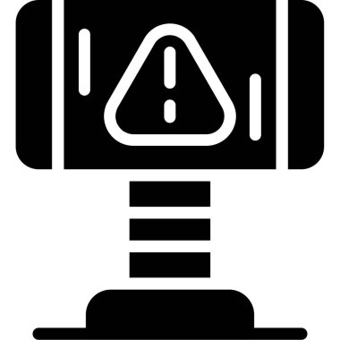 CCTV güvenlik kamerası simgesi ana hatlar biçiminde