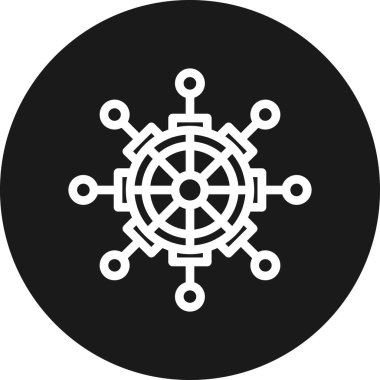 Modern simgenin vektör illüstrasyonu