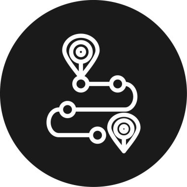 harita pin ikonu vektör illüstrasyonu