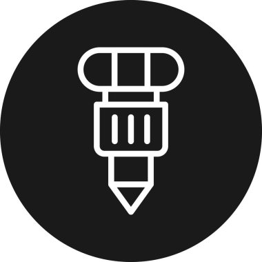 Kalem. Web simgesi basit illüstrasyon