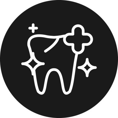 dişçi simgesi, modern illüstrasyon basit tasarım