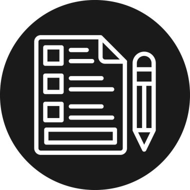 Belge simgesinin vektör illüstrasyonu