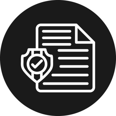 Belge. Web simgesi basit illüstrasyon