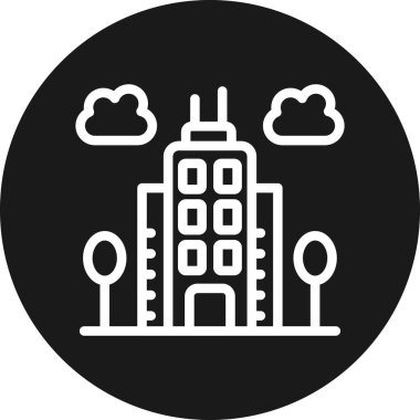 Bulut hesaplama vektörü kabartması düz simgesi