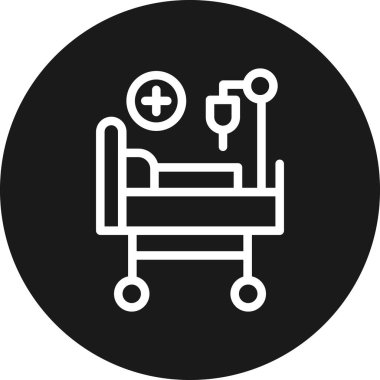 Modern b 'nin vektör illüstrasyonu ikon eksikliği hastanesi