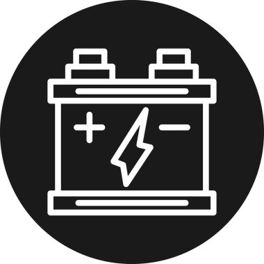 Pil. Web simgesi basit illüstrasyon