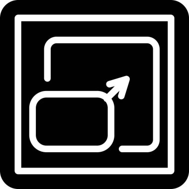 Modern basit simgenin vektör illüstrasyonu