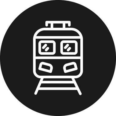 tren. Web simgesi basit tasarım