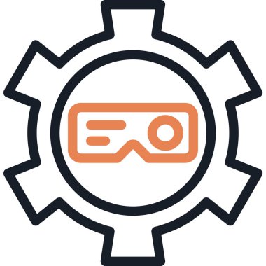 Dişliler. Web simgesi basit tasarım