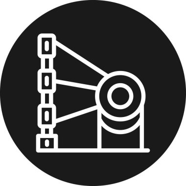 Modern yapı simgesinin vektör illüstrasyonu