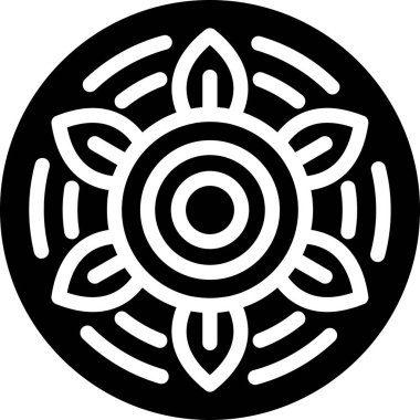 Siyah ve beyaz simgesinin vektör illüstrasyonu