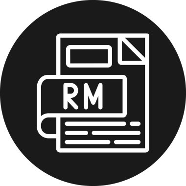 Dosya biçim simgesinin vektör illüstrasyonu