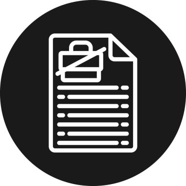 Vektör belgesi Simge illüstrasyonu