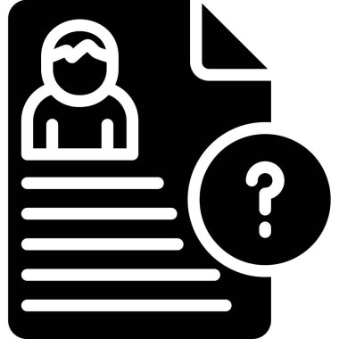 Bir sorum var. Web simgesi basit illüstrasyon