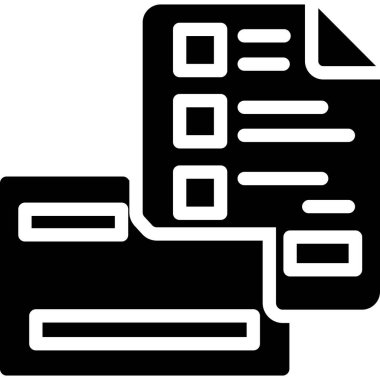 Belge. Web simgesi basit illüstrasyon