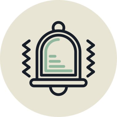 Çan vektör simgesi modern basit illüstrasyon