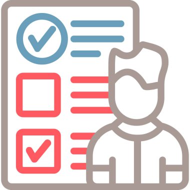 Kontrol listesi. Web simgesi vektör illüstrasyonu