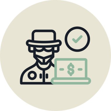 İnternet koruması düz simgesi, vektör içinde bilgisayar güvenlik simgesi, güvenlik konsepti