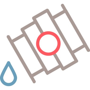 Su borusu. Web simgesi basit tasarım