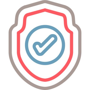 İşaret simgesini işaretle. Web için işaretli vektör simgelerinin basit çizimi