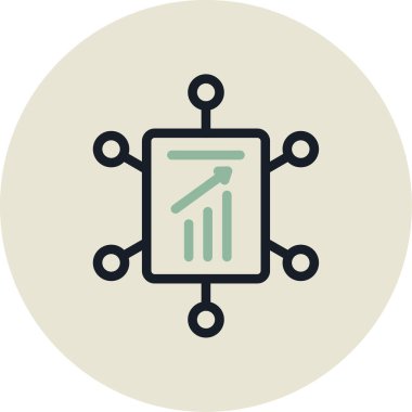 grafik ikonu vektör illüstrasyonu