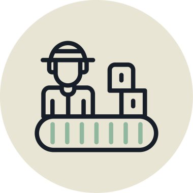 Dizüstü bilgisayarı ve çantası olan bir adamın vektör çizimi