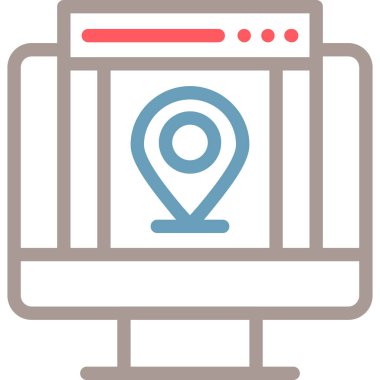 dosya özeti biçiminde konum haritası gezinme simgesi